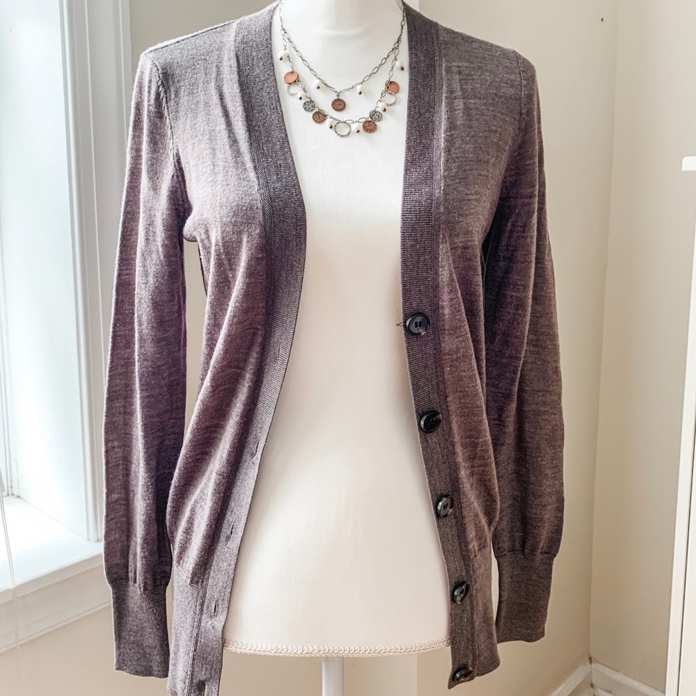 LOFT cardigan XS GRAY